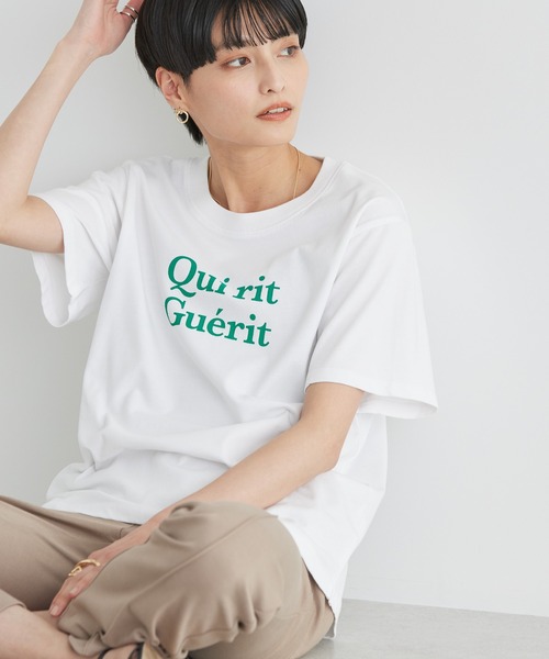 AMERICAN HOLIC(アメリカンホリック)の「カラフルプリントロゴカットプルオーバー(Tシャツ/カットソー・レディース・オレンジ/グリーン/ピンク/レッド・M/L)」の2枚目の写真