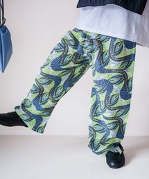 【KIDS】バティック柄ワイドストレートパンツ