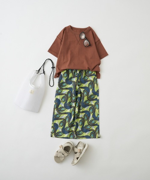 CIAOPANIC TYPY（チャオパニックティピー）の「【KIDS】バティック柄ワイドストレートパンツ（その他パンツ・キッズ・ブルー/イエロー・S/M/L/XL/XXL）」の5枚目の写真