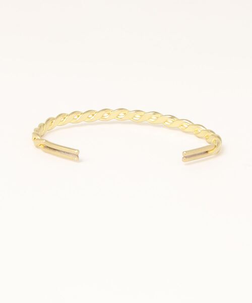An+u（アンユー）の「ツイストオープンバングル（バングル/リストバンド・メンズ・シルバー/ゴールド・ONE SIZE）」の5枚目の写真