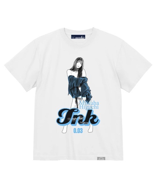 THE Nookie(ザヌーキー)の「/THE nookie LOVE Mitsuha Higuchi/PORTRAIT TEE(Tシャツ/カットソー・メンズ・ブラック/ホワイト・LARGE)」の2枚目の写真