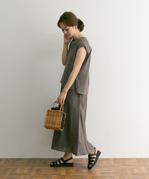 アーバンリサーチドアーズ 高機能リネンフレアスカート ベージュ新品 URBAN RESEARCH DOORS｜リネン混フレアスカート | Rakuten