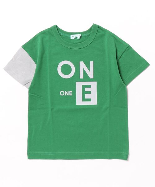 HAKKA KIDS（ハッカキッズ）の「アニマルプリントTシャツ（Tシャツ/カットソー・キッズ・グリーン/イエロー/ブルー/ベージュ/グレー/ブラック・110cm/120cm/130cm）」の4枚目の写真