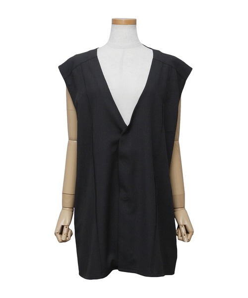 reca（レカ）の「リネンライクベスト（ベスト・レディース・キナリ/ブラック・M）」の16枚目の写真