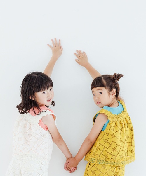 LOWRYS FARM(ローリーズファーム)の「レースタンクトップ 905365(タンクトップ・キッズ・ホワイト/イエロー/ブラック・120cm/140cm/150cm/110cm/130cm)」の10枚目の写真