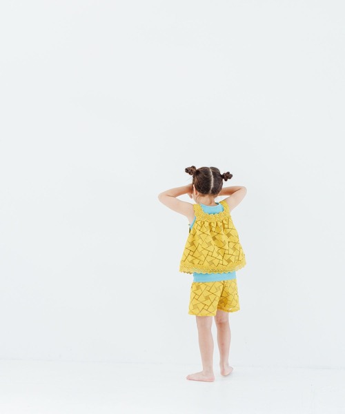 LOWRYS FARM(ローリーズファーム)の「レースタンクトップ 905365(タンクトップ・キッズ・ホワイト/イエロー/ブラック・120cm/140cm/150cm/110cm/130cm)」の12枚目の写真