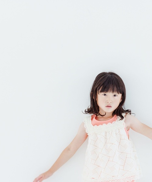 LOWRYS FARM(ローリーズファーム)の「レースタンクトップ 905365(タンクトップ・キッズ・ホワイト/イエロー/ブラック・120cm/140cm/150cm/110cm/130cm)」の15枚目の写真