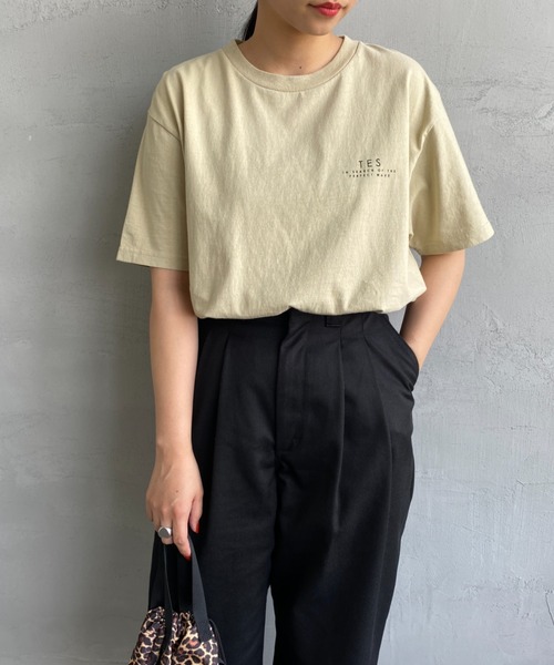 The Endless Summer（エンドレスサマー）の「[The Endless Summer/エンドレスサマー] 別注 サークルBUHI バックプリントTシャツ（Tシャツ/カットソー・レディース・ピンク/ブラック/ホワイト/ベージュ・XL/M/S/L）」の22枚目の写真