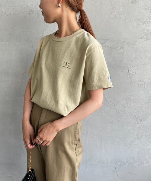 The Endless Summer（エンドレスサマー）の「[The Endless Summer/エンドレスサマー] 別注 サークルBUHI バックプリントTシャツ（Tシャツ/カットソー・レディース・ピンク/ブラック/ホワイト/ベージュ・XL/M/S/L）」の11枚目の写真
