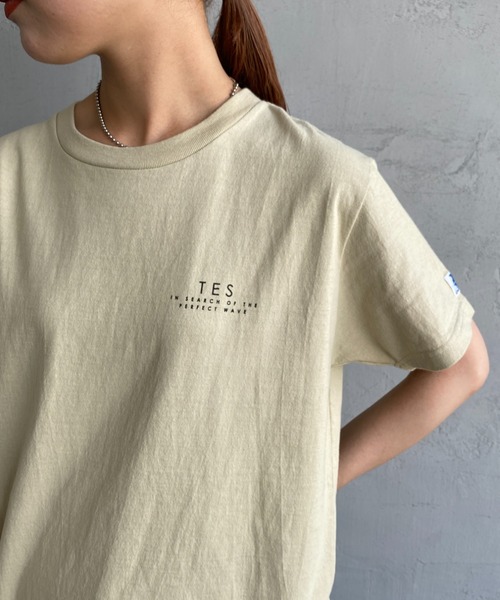 The Endless Summer（エンドレスサマー）の「[The Endless Summer/エンドレスサマー] 別注 サークルBUHI バックプリントTシャツ（Tシャツ/カットソー・レディース・ピンク/ブラック/ホワイト/ベージュ・XL/M/S/L）」の20枚目の写真