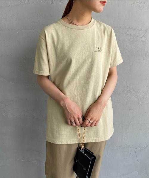 The Endless Summer（エンドレスサマー）の「[The Endless Summer/エンドレスサマー] 別注 サークルBUHI バックプリントTシャツ（Tシャツ/カットソー・レディース・ピンク/ブラック/ホワイト/ベージュ・XL/M/S/L）」の17枚目の写真