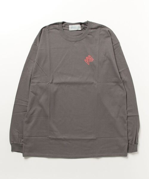 FUN/FOR/FICTION(ファンフォーフィクション)の「【FUN FOR FICTION】RAINBOW LS T(Tシャツ/カットソー・メンズ・チャコールグレー/ナチュラル・FREE)」の1枚目の写真