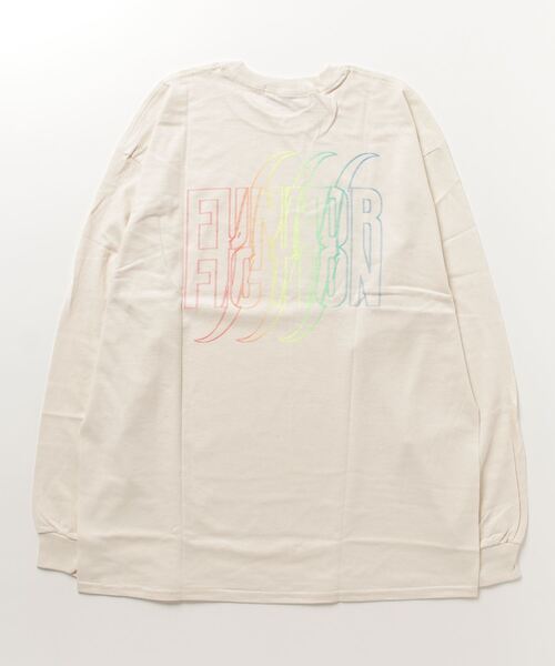 FUN/FOR/FICTION(ファンフォーフィクション)の「【FUN FOR FICTION】RAINBOW LS T(Tシャツ/カットソー・メンズ・チャコールグレー/ナチュラル・FREE)」の3枚目の写真