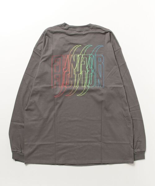 FUN/FOR/FICTION(ファンフォーフィクション)の「【FUN FOR FICTION】RAINBOW LS T(Tシャツ/カットソー・メンズ・チャコールグレー/ナチュラル・FREE)」の4枚目の写真
