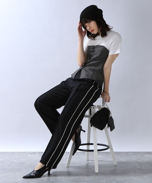 JEANASIS（ジーナシス）の「ビスチェドッキングTEE SS/967779（Tシャツ