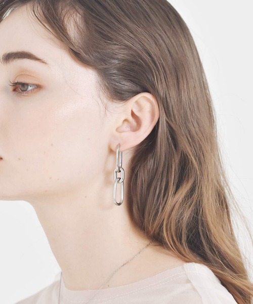 LHME(エルエイチエムイー)の「LHME グラムオーバルピアス/サージカルステンレス316L(金属アレルギー対応)(ピアス(両耳用)・レディース・シルバー/ゴールド・ONE SIZE)」の21枚目の写真