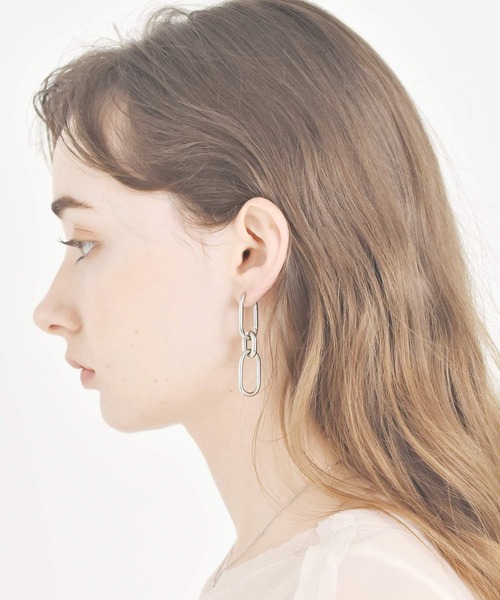 LHME(エルエイチエムイー)の「LHME グラムオーバルピアス/サージカルステンレス316L(金属アレルギー対応)(ピアス(両耳用)・レディース・シルバー/ゴールド・ONE SIZE)」の20枚目の写真