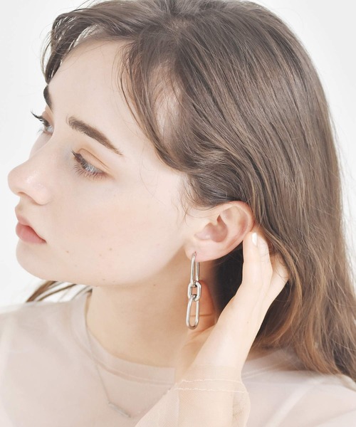 LHME(エルエイチエムイー)の「LHME グラムオーバルピアス/サージカルステンレス316L(金属アレルギー対応)(ピアス(両耳用)・レディース・シルバー/ゴールド・ONE SIZE)」の22枚目の写真