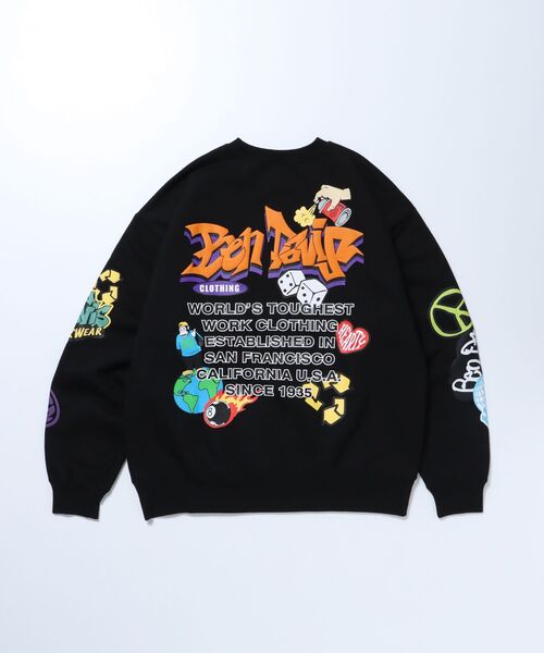 BEN DAVIS（ベンデイビス）の「【BEN DAVIS(ベンデイビス)】 ARTS IN TOWN CREW / ロゴ ビッグ スウェット クルーネック（スウェット・メンズ・オフホワイト/ブルー系その他2/マスタード/ブラック・LARGE/MEDIUM/X-LARGE）」の21枚目の写真