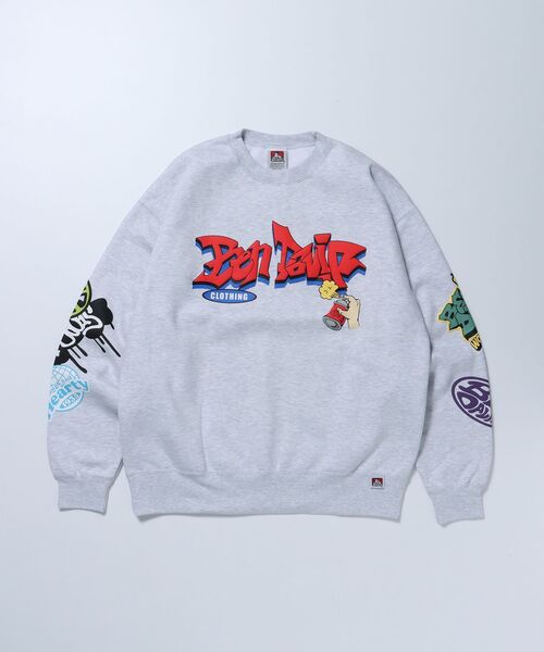 BEN DAVIS（ベンデイビス）の「【BEN DAVIS(ベンデイビス)】 ARTS IN TOWN CREW / ロゴ ビッグ スウェット クルーネック（スウェット・メンズ・オフホワイト/ブルー系その他2/マスタード/ブラック・LARGE/MEDIUM/X-LARGE）」の16枚目の写真