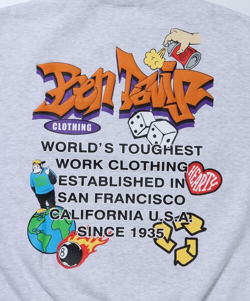 BEN DAVIS（ベンデイビス）の「【BEN DAVIS(ベンデイビス)】 ARTS IN TOWN CREW / ロゴ ビッグ スウェット クルーネック（スウェット・メンズ・オフホワイト/ブルー系その他2/マスタード/ブラック・LARGE/MEDIUM/X-LARGE）」の13枚目の写真