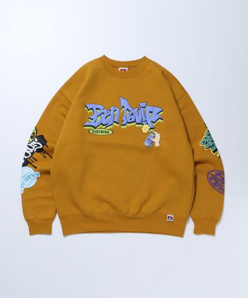BEN DAVIS（ベンデイビス）の「【BEN DAVIS(ベンデイビス)】 ARTS IN TOWN CREW / ロゴ ビッグ スウェット クルーネック（スウェット・メンズ・オフホワイト/ブルー系その他2/マスタード/ブラック・LARGE/MEDIUM/X-LARGE）」の9枚目の写真