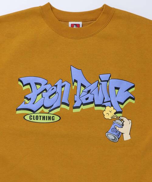 BEN DAVIS（ベンデイビス）の「【BEN DAVIS(ベンデイビス)】 ARTS IN TOWN CREW / ロゴ ビッグ スウェット クルーネック（スウェット・メンズ・オフホワイト/ブルー系その他2/マスタード/ブラック・LARGE/MEDIUM/X-LARGE）」の8枚目の写真
