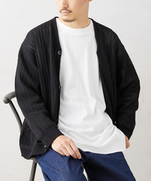JOURNAL STANDARD relume（ジャーナルスタンダード　レリューム）の「【カーディガン+カットソー2点SET】リサイクルポリエステルニット "OPENWORK"（カーディガン/ボレロ・メンズ）」