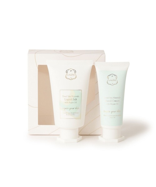 Laline（ラリン）の「デッドシーミネラルズ　ミニセット(マッサージリキッド＆ハンドクリーム）（ボディケアキット/ギフトセット・レディース・その他・FREE）」の2枚目の写真