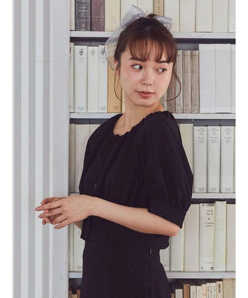 earth music&ecology（アースミュージックアンドエコロジー）の「ジャガードプルオーバー（Tシャツ/カットソー・レディース・ブルー/ブラック/ピンク・FREE）」の4枚目の写真