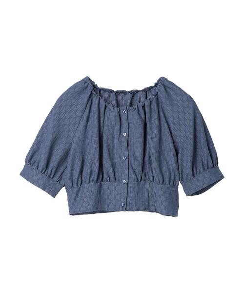 earth music&ecology（アースミュージックアンドエコロジー）の「ジャガードプルオーバー（Tシャツ/カットソー・レディース・ブルー/ブラック/ピンク・FREE）」の18枚目の写真