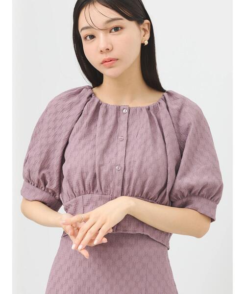 earth music&ecology（アースミュージックアンドエコロジー）の「ジャガードプルオーバー（Tシャツ/カットソー・レディース・ブルー/ブラック/ピンク・FREE）」の3枚目の写真