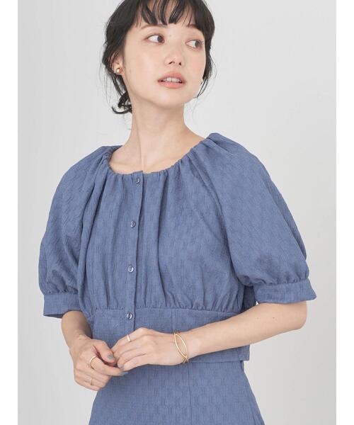 earth music&ecology（アースミュージックアンドエコロジー）の「ジャガードプルオーバー（Tシャツ/カットソー・レディース・ブルー/ブラック/ピンク・FREE）」の2枚目の写真