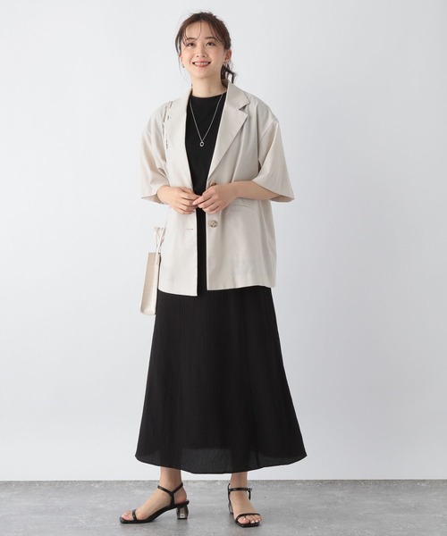 GLOBAL WORK（グローバルワーク）の「シャーリングフレアスカート/964068（スカート・レディース・ブラック/グリーン系その他7/ダークブラウン・MEDIUM/LARGE）」の16枚目の写真