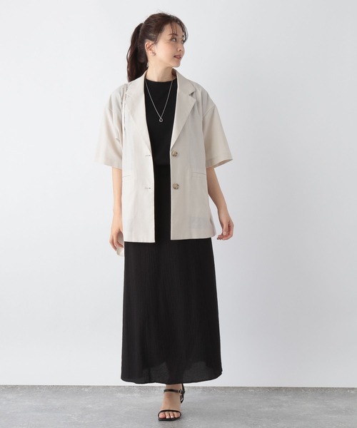 GLOBAL WORK（グローバルワーク）の「シャーリングフレアスカート/964068（スカート・レディース・ブラック/グリーン系その他7/ダークブラウン・MEDIUM/LARGE）」の4枚目の写真