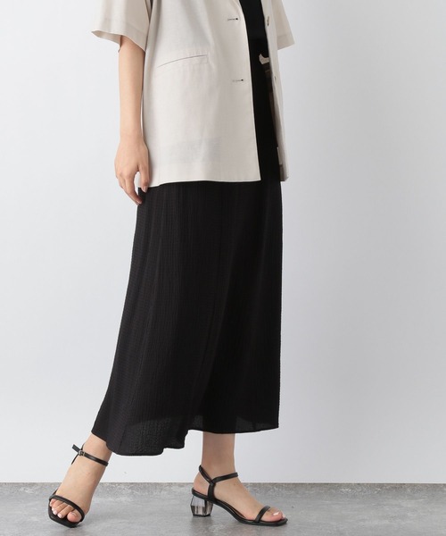 GLOBAL WORK（グローバルワーク）の「シャーリングフレアスカート/964068（スカート・レディース・ブラック/グリーン系その他7/ダークブラウン・MEDIUM/LARGE）」の17枚目の写真