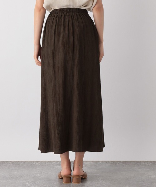 GLOBAL WORK（グローバルワーク）の「シャーリングフレアスカート/964068（スカート・レディース・ブラック/グリーン系その他7/ダークブラウン・MEDIUM/LARGE）」の19枚目の写真