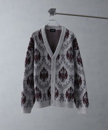 Art re A select（アトリエセレクト）の「総柄モヘアライクニットVネックカーディガン（カーディガン/ボレロ）」