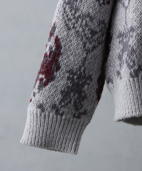 総柄モヘアライクニットVネックカーディガン（カーディガン/ボレロ