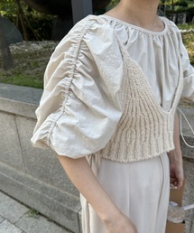 raglan sleeve gather blouse / ラグランスリーブギャザーブラウス