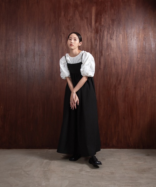 lawgy（ラウジー）の「raglan sleeve gather blouse / ラグランスリーブギャザーブラウス（シャツ/ブラウス・レディース・ホワイト/ベージュ・FREE）」の4枚目の写真