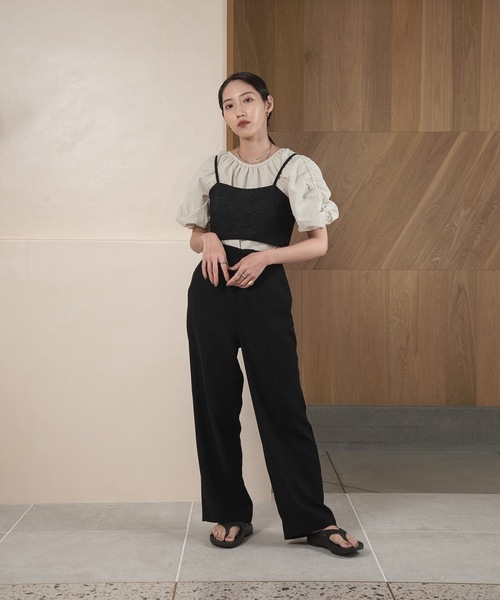 lawgy（ラウジー）の「raglan sleeve gather blouse / ラグランスリーブギャザーブラウス（シャツ/ブラウス・レディース・ホワイト/ベージュ・FREE）」の8枚目の写真