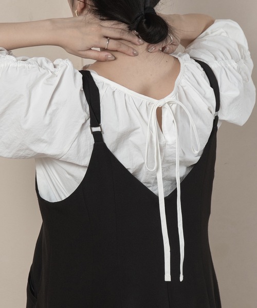 lawgy（ラウジー）の「raglan sleeve gather blouse / ラグランスリーブギャザーブラウス（シャツ/ブラウス・レディース・ホワイト/ベージュ・FREE）」の15枚目の写真