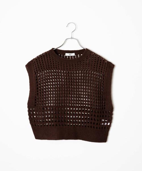 WEGO（ウィゴー）の「WEGO/メッシュニットベスト（ベスト・レディース・ブラウン/ブラック・FREE）」の19枚目の写真