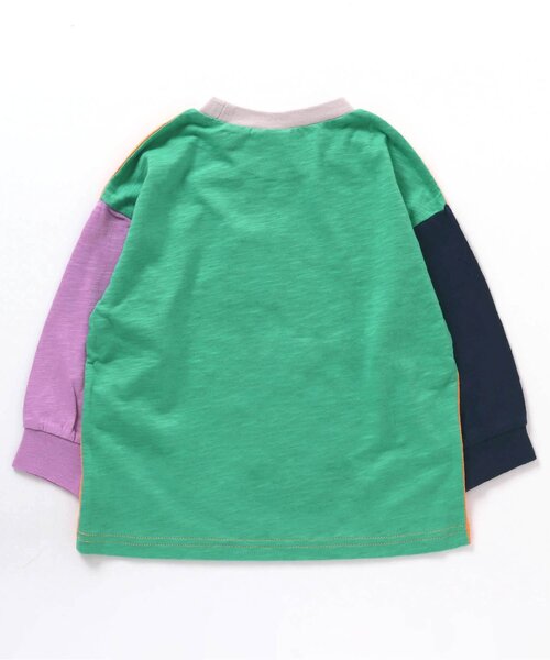 BREEZE（ブリーズ）の「【ユニセックス】ヴィンテージカレッジロンT（Tシャツ/カットソー・キッズ・ピンク/グリーン/ライトグレー/ネイビー/イエロー/サックスブルー/アイボリー/ブラック/レッド/ベージュ・100/140/150/110/90/80/130/120）」の13枚目の写真