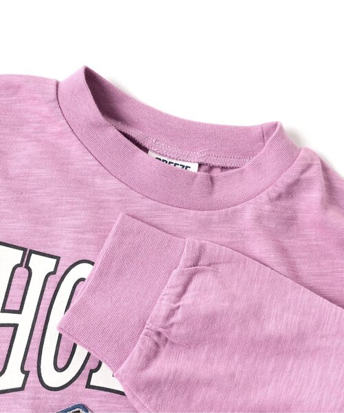 BREEZE（ブリーズ）の「【ユニセックス】ヴィンテージカレッジロンT（Tシャツ/カットソー・キッズ・ピンク/グリーン/ライトグレー/ネイビー/イエロー/サックスブルー/アイボリー/ブラック/レッド/ベージュ・100/140/150/110/90/80/130/120）」の15枚目の写真