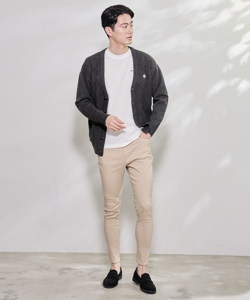 Arnold Palmer（アーノルドパーマー）の「ジオメトリック ニットカーディガン（カーディガン/ボレロ・メンズ・ブラック/キャメル・M/L/LL）」の7枚目の写真