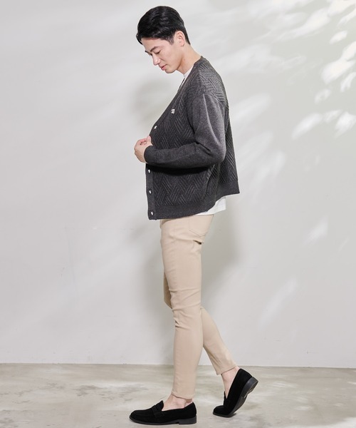 Arnold Palmer（アーノルドパーマー）の「ジオメトリック ニットカーディガン（カーディガン/ボレロ・メンズ・ブラック/キャメル・M/L/LL）」の8枚目の写真