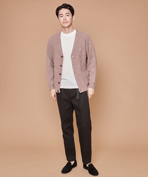 Arnold Palmer（アーノルドパーマー）の「ジオメトリック ニットカーディガン（カーディガン/ボレロ・メンズ・ブラック/キャメル・M/L/LL）」の15枚目の写真