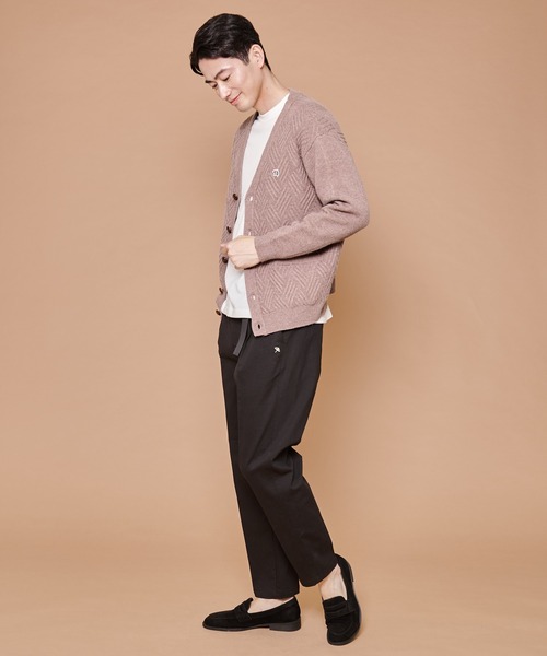 Arnold Palmer（アーノルドパーマー）の「ジオメトリック ニットカーディガン（カーディガン/ボレロ・メンズ・ブラック/キャメル・M/L/LL）」の16枚目の写真